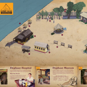 Elephant Village Camp Map